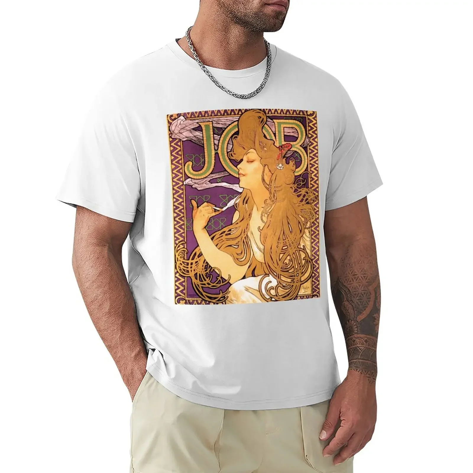 Job Cigarettes (High Resolution), Alphonse Mucha T-Shirt