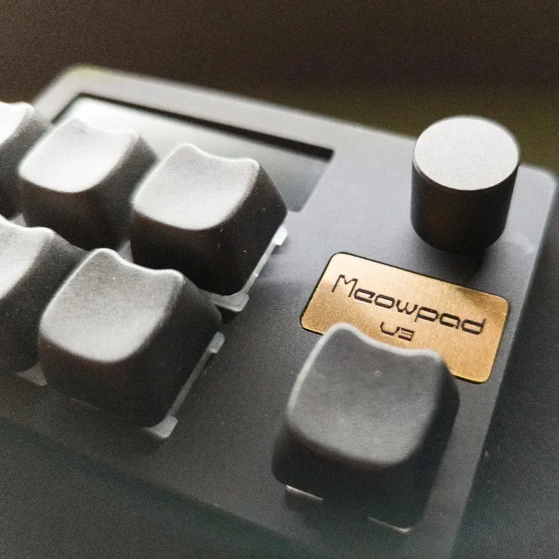 MeowPad V3 Mini Keyboard Magnetic Switch Hot Swap CNC Aluminium Keyboard Cat Knob Aksesori Keyboard Game Kantor Teclado Mecanico