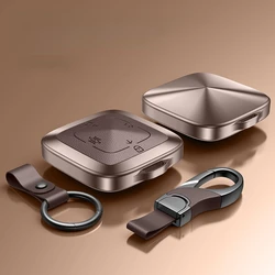 Suitable For Zeekr  001 2021 2022 2023 Simple Style Handmade Zinc Alloy  + Leather Car Remote Key Case Cover