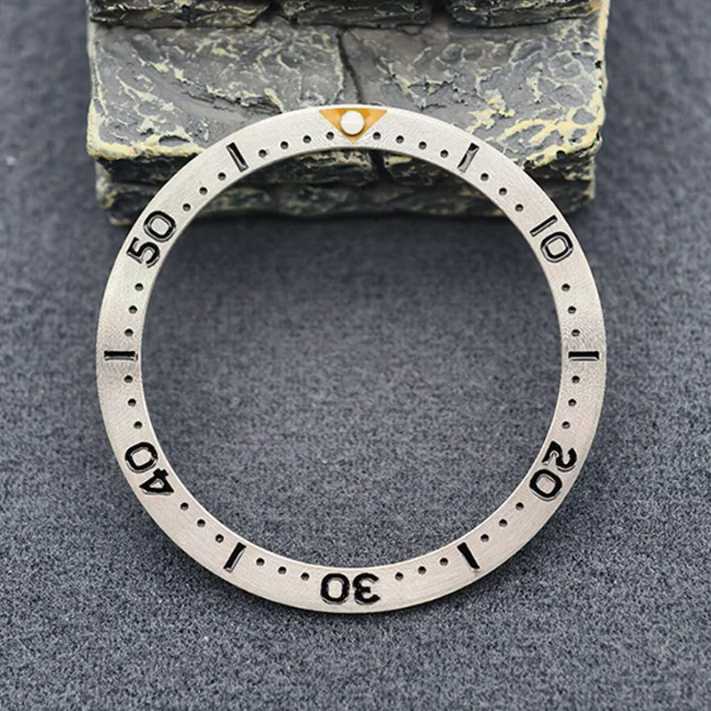 Mod 38mm Flat Metal SKX007 Watch Bezel Insert Ring Fits SKX007 SKX009 SRPD Watch Case NH36 NH35 Movement Men Watch Refit Parts