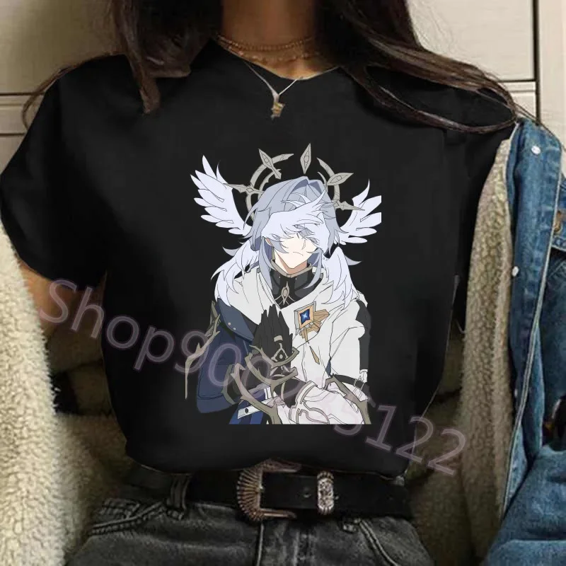 Anime japonais T-shirt femmes Harajuku à manches courtes décontracté Honkai Star Rail dimanche T-shirt vêtements rue t-shirts vêtements esthétiques
