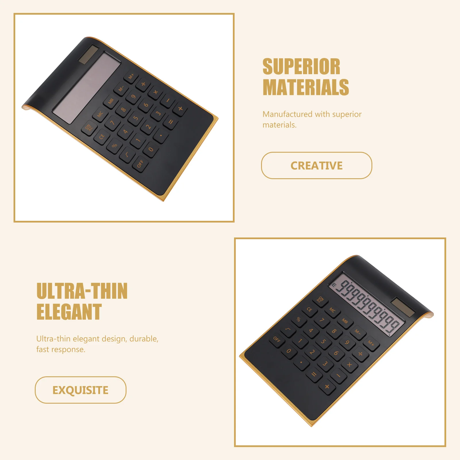 Solar Calculator Pretty Calculators Desktop Science Vintage School Small Office Mechanical Child Mini Character