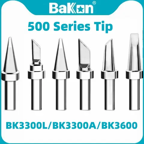 Bakon 용접 스테이션 다리미, BK3300L, BK3300A, BK3600 용 납땜 팁, BK500M-k, SK, B, 2.4d, 5d, 3c, 5c, 6C, 500M