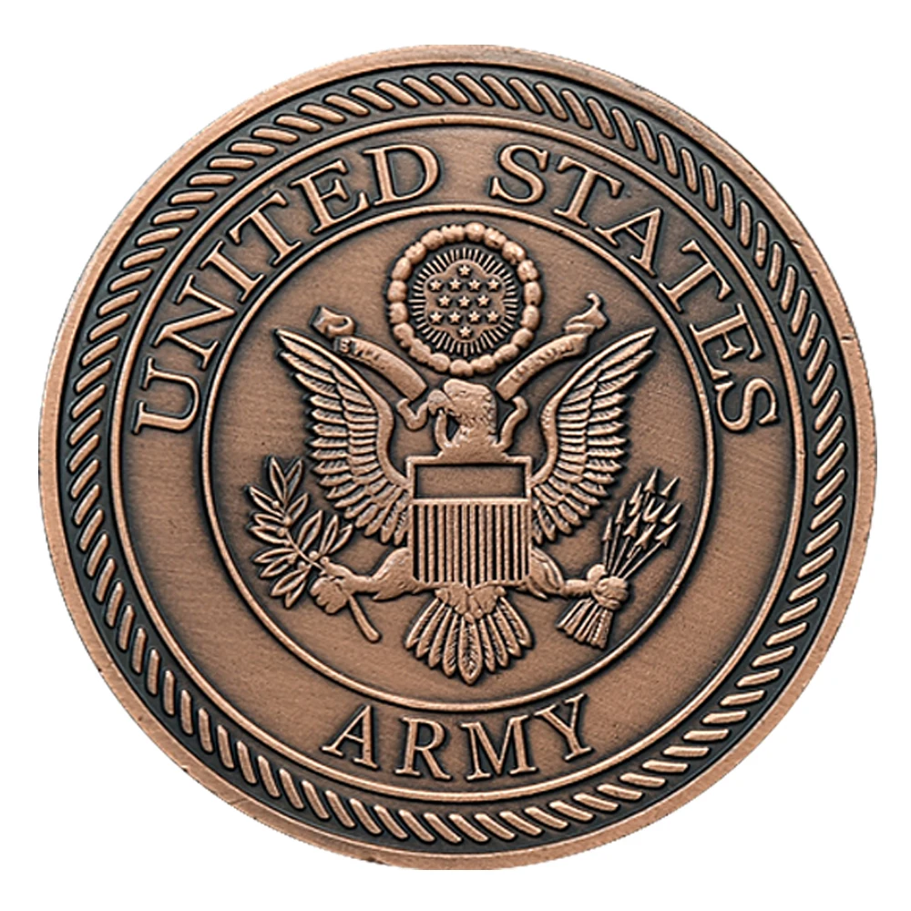 طائرة هليكوبتر مسلحة أمريكية AH-64 أباتشي تذكارية للعملات المعدنية والحرف العسكرية المقتنيات هدية عملة التحدي