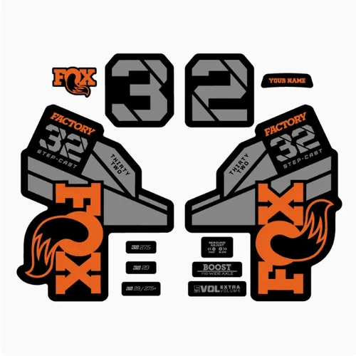 Imagen 2 del producto Bicycle Fork Sticker FOX32 Bike Front Fork Sticker Mountain Bike Cycling Reflective Durable Sticker Bike Accessories