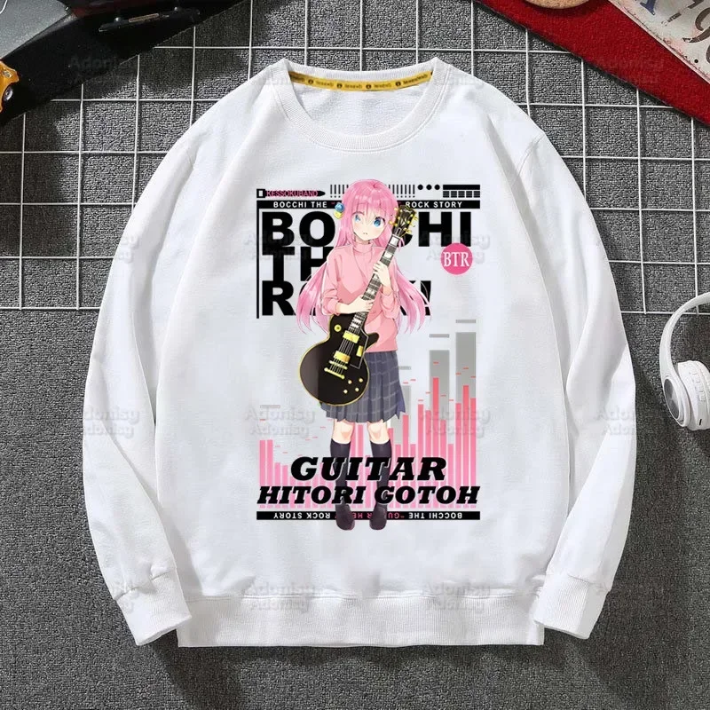 

Bocchi The Rock Sweatshirts Harajuku Loose Kessoku Band Hitori Streetwear Top Autumn Spring O Neck Gotou Hoody Pullover Mens