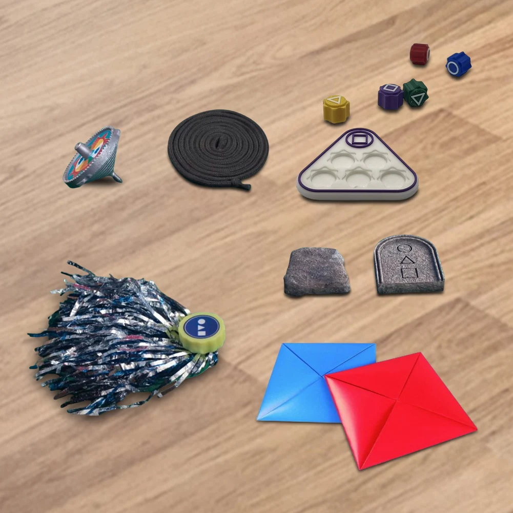 لعبة اللعب الكورية التقليدية Gonggi Jack Stone Pebbles Set التنسيق بين اليد والعين لعبة تخفيف التوتر مجموعة ألعاب Gong Gi
