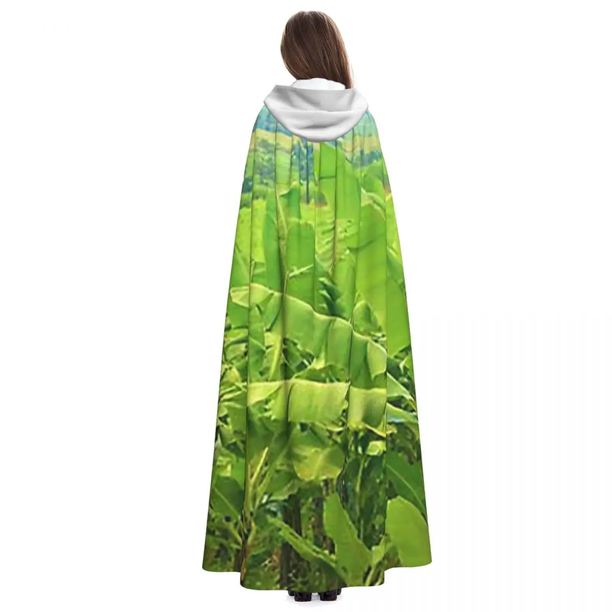Banana Plantation In Australia Long Hooded Cloak Witch Medieval Costume Cosplay Cape HalloweenVampire Adult Unisex