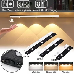 LED Night Light Motion Sensor Wireless Ultra Thin Wine Cooler Light 3 Color For Kitchen Cabinet Bedroom Wardrobe Indoor Lighting