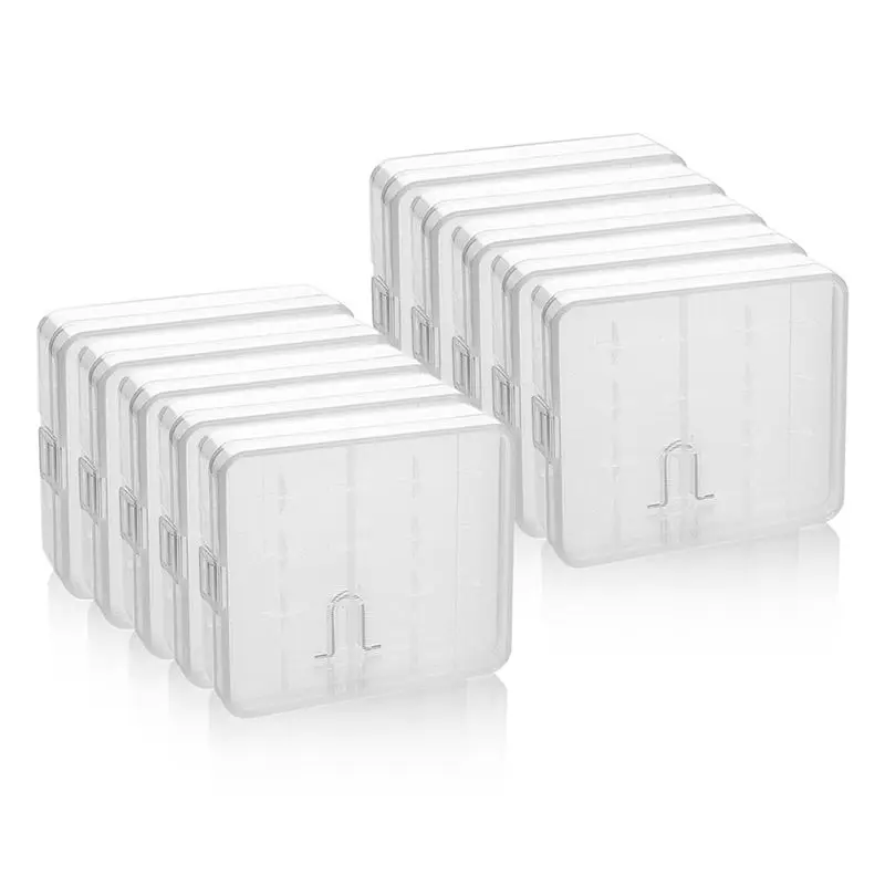 B68A 10Pcs 4 Slots 18650 Battery Case Battery Protecte Container For 4 Slots 18650 Battery