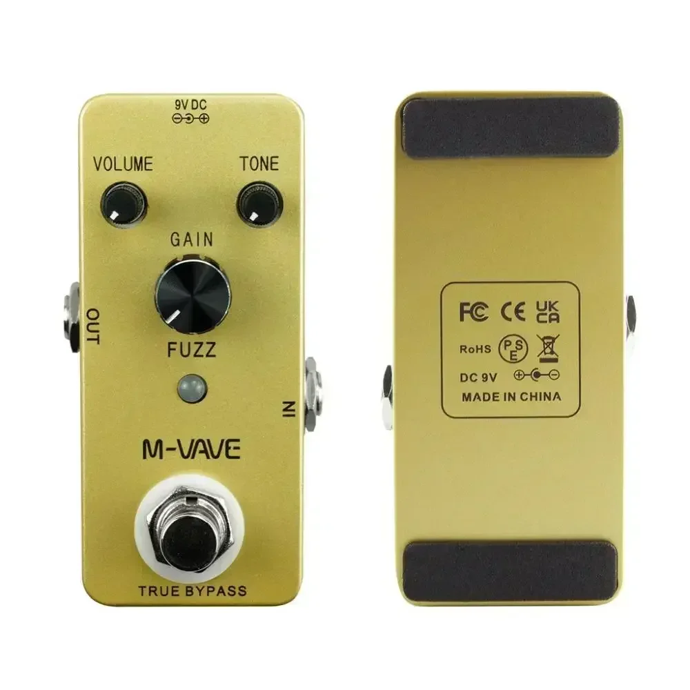 

M-VAVE FUZZ педаль эффектов для электрогитары винтажная FUZZ теплая круглая искажения моноблочный эффект True Bypass педаль гитарные детали