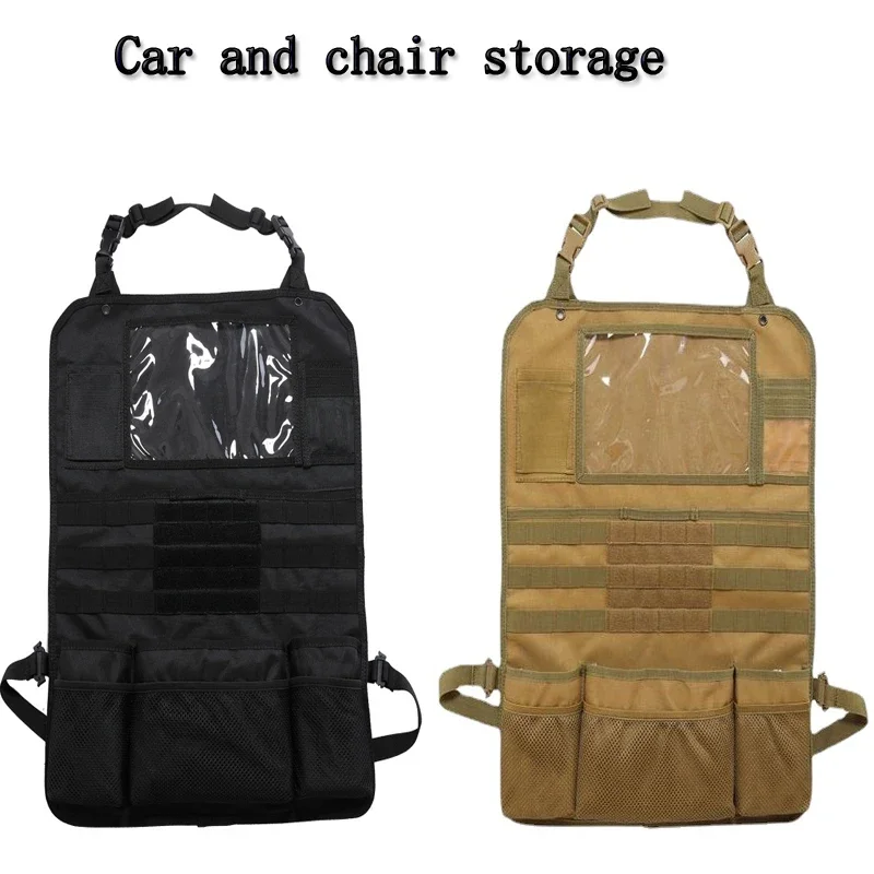 

Car Seat Back Storage Bag Organizer Tactical Molle Panel Car Seat Back Protection with Storage Bag Equipment