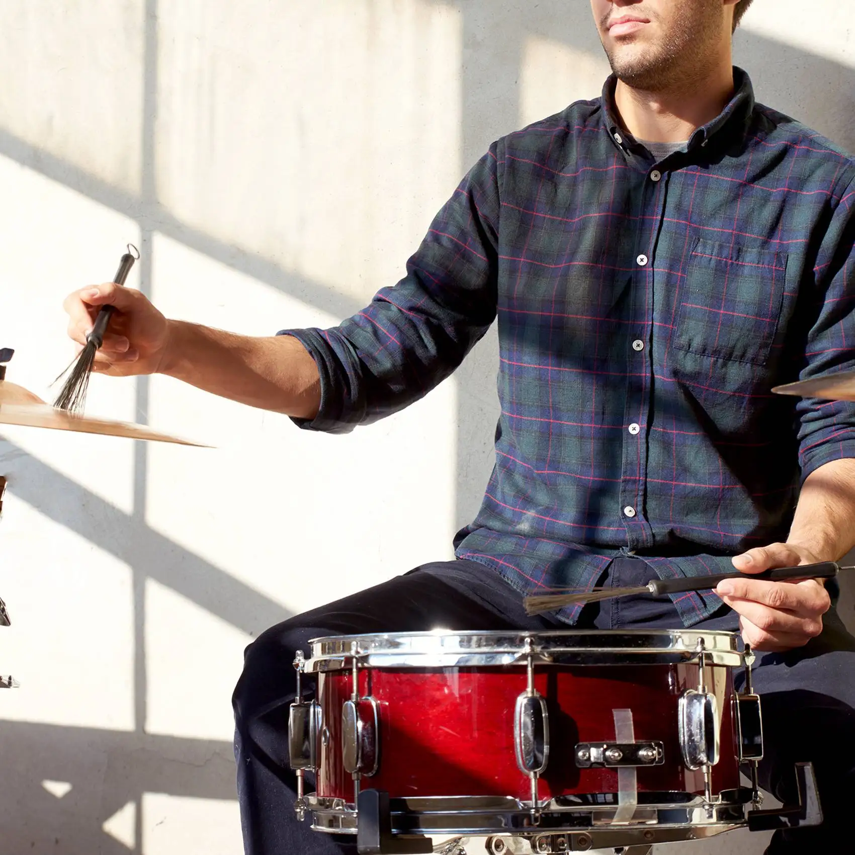 

A74K-Sticks Drums Brushes Brush Sticks Brushes Sticks Sticks Retractable Brush Sticks Sticks Brush Sets For Jazz Music Total 2 P