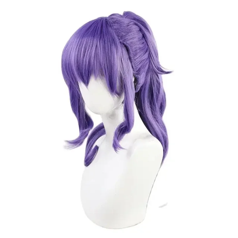 Asahina Mafuyu วิกผมคอสเพลย์โครงการ Sekai เวทีที่มีสีสัน! คอสเพลย์ผมสังเคราะห์ทนความร้อนสีม่วงเป็นลอน