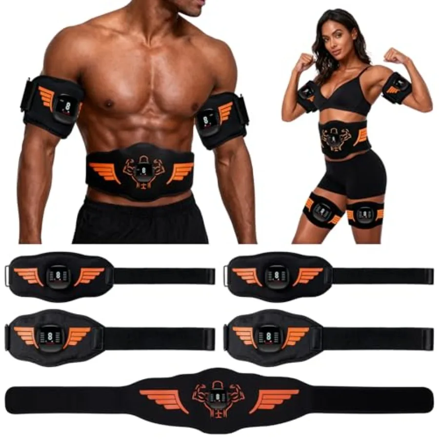 

Электронный миостимулятор, набор из 5 предметов, тренажер EMS для пресса, фитнес-аппарат, оборудование для тренировки мышц, устройство для кондиционирования мышц кора