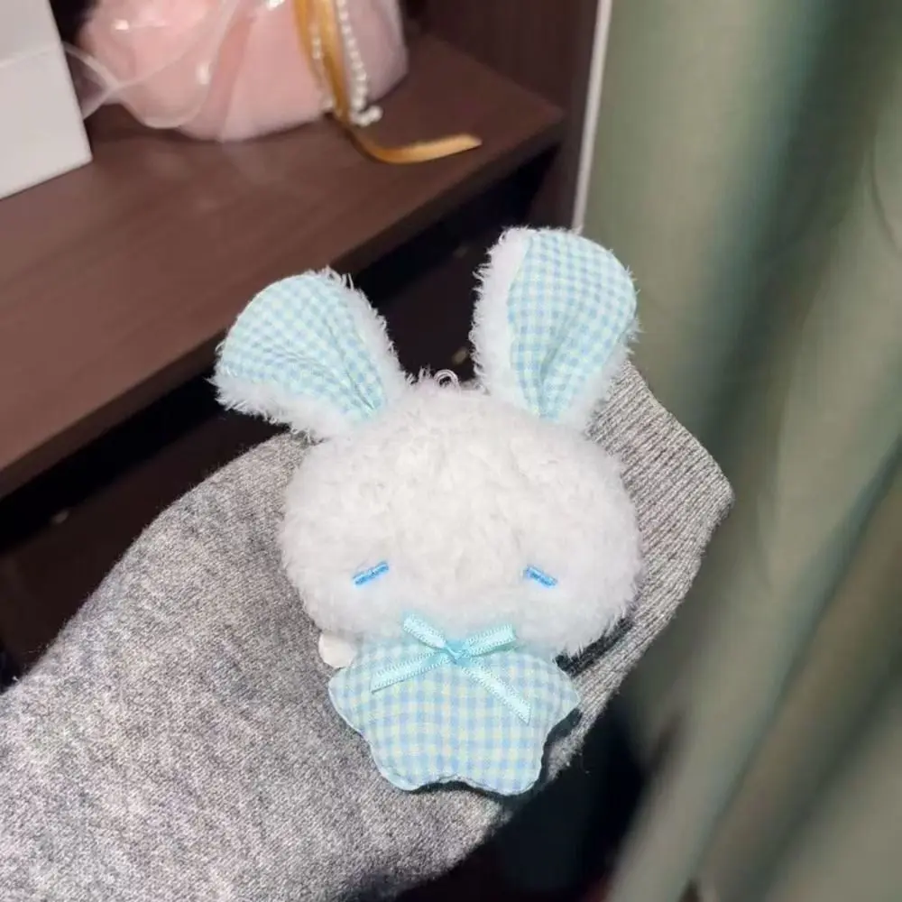 Long Ear Bunny Plush Keychain Bag Charm Cartoon Rabbit Stuffed Kawaii Hanging Pendant Mini Rabbit Pendant Jewelry Gift