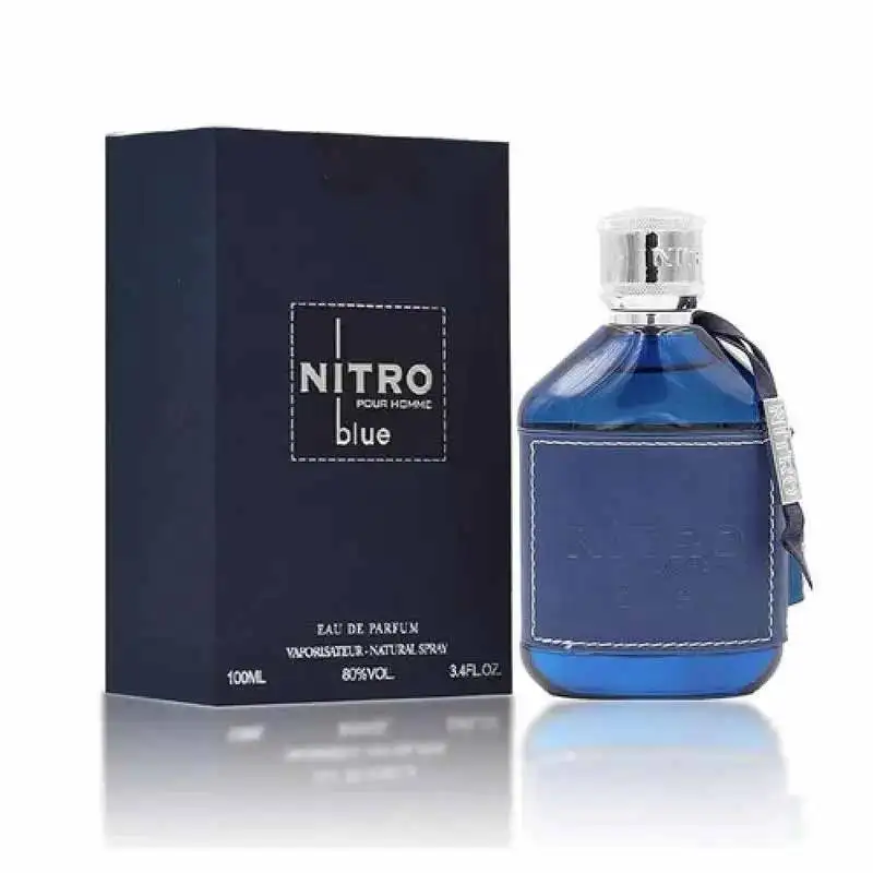 Mont Nitro Blue Eau de Toilette - Aroma Floral y Amaderado - 3.4 fl oz