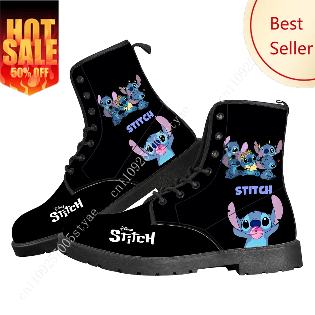 

Disney Stitch Casual Boots Mens Womens Customize Made Boots High-quality lightweight Boots