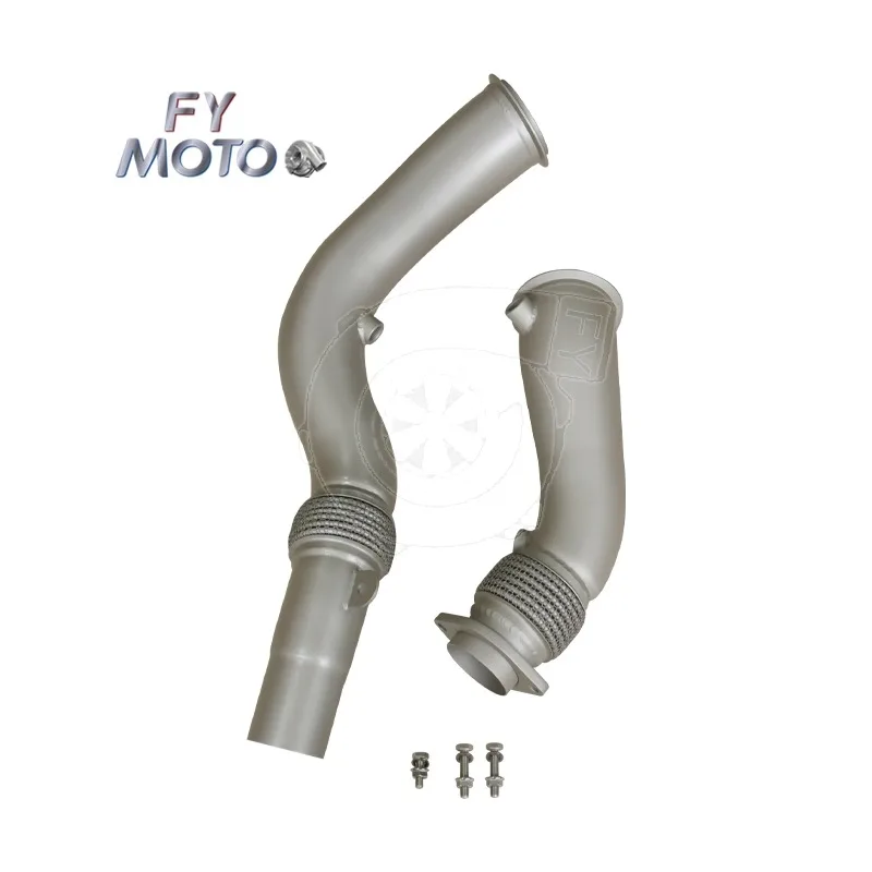 3inch Exhaust Downpipe for BMW F80 F82 M3 M4 S55 with Flex Pipe with Ceramic Coating