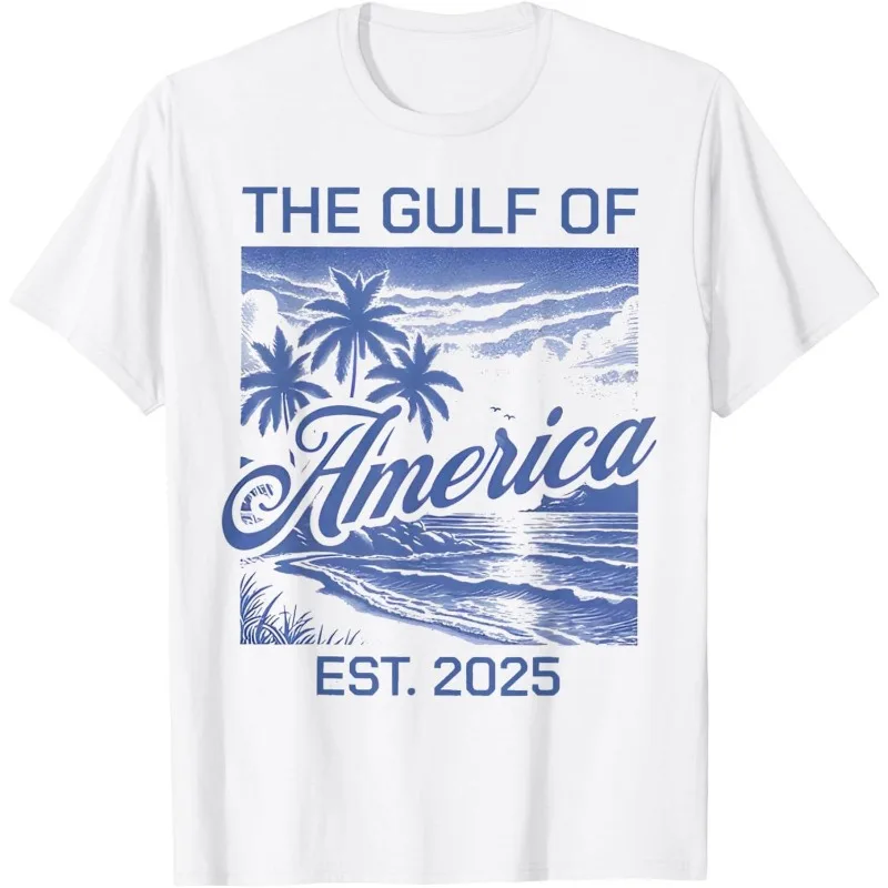 

Men’s Graphic T-Shirt Gulf Coast Sunset Palm Tree Print Retro Beach Vacation Style Vintage Summer Casual Streetwear Top