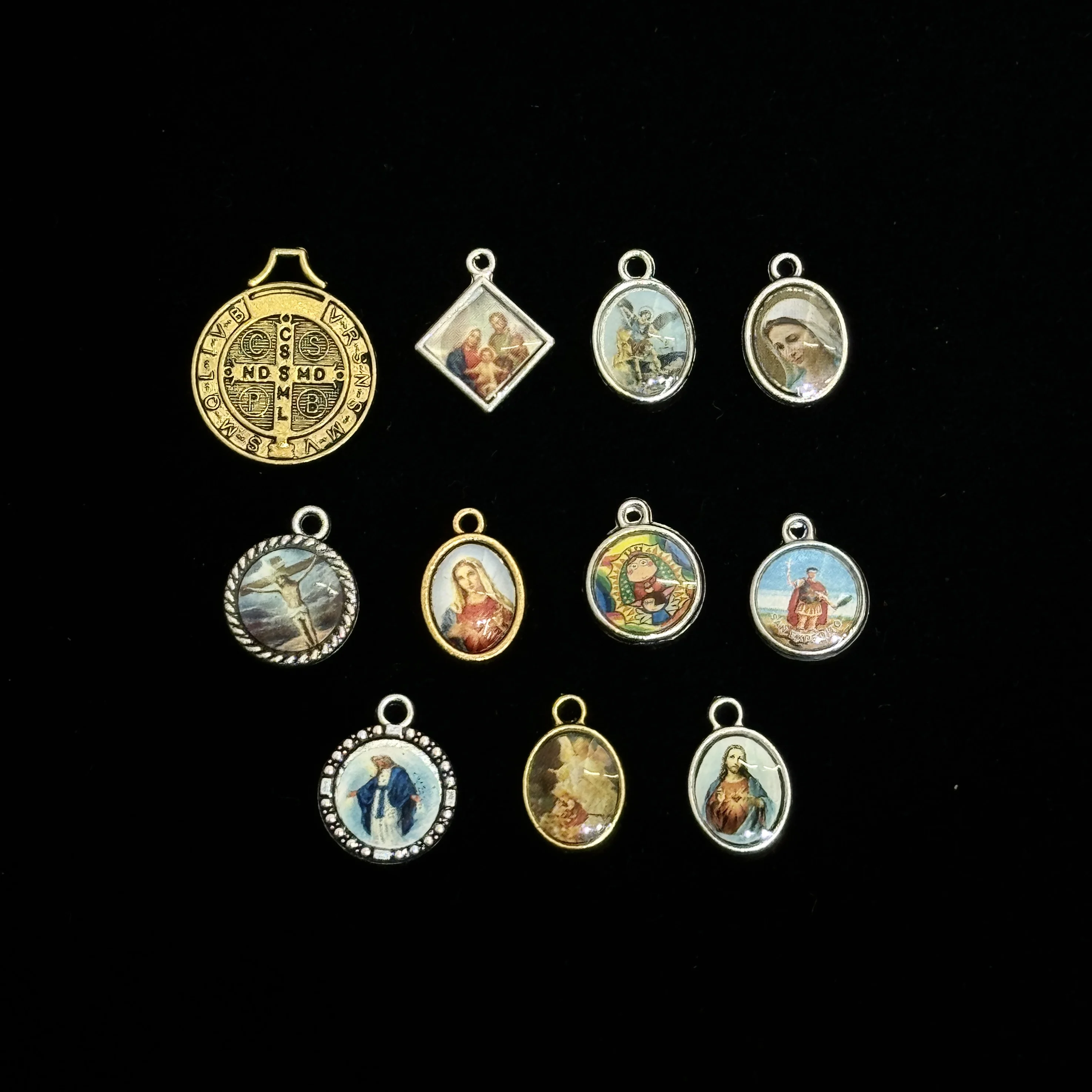 Jewelry Making Dc - Antique Gold Double-sided St. Benedict Exorcism