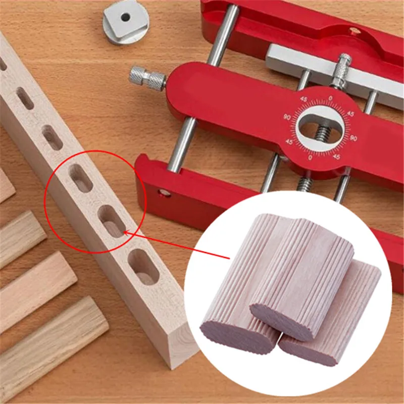 All Metal Precision mortasing Jig Loose Tenon Joinery Jig 2 in 1 Punch Locator Doweling Jig Connector Fastener strumenti per la lavorazione del legno