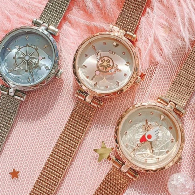 Anime Sailor Moonlight OST Limited Quartz Crystal Stars Wrist Watch Cardcaptor Women Girls Wristwatch Jewelry Birthday Gift