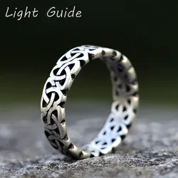 2022 NEW Men's 316L stainless-steel rings Vintage Viking Rune Odin 's Symbol Ring Amulet for teens Jewelry Gifts free shipping