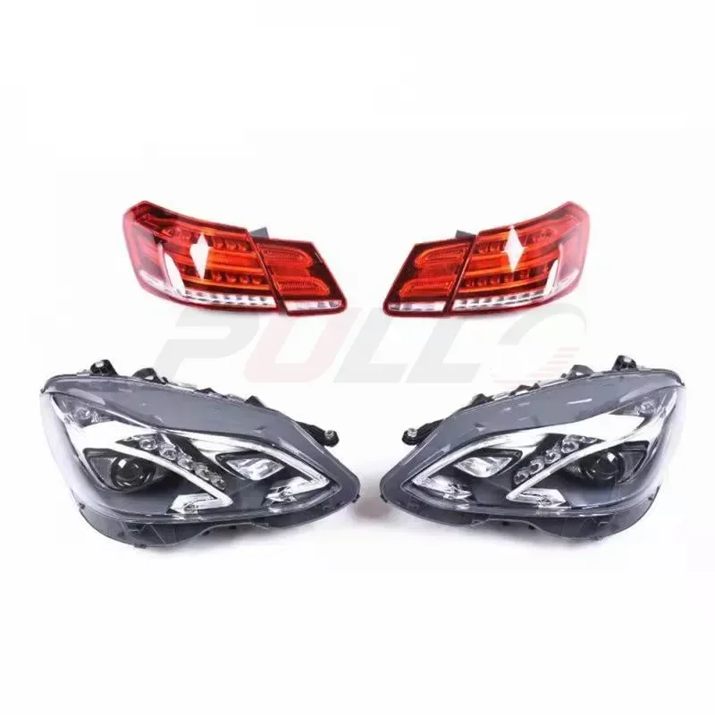 Kit de carrocería para Mercedes benz Clase E W212 09-15 modificado al estilo E63 AMG incluye conjunto de parachoques delantero y trasero con rejilla