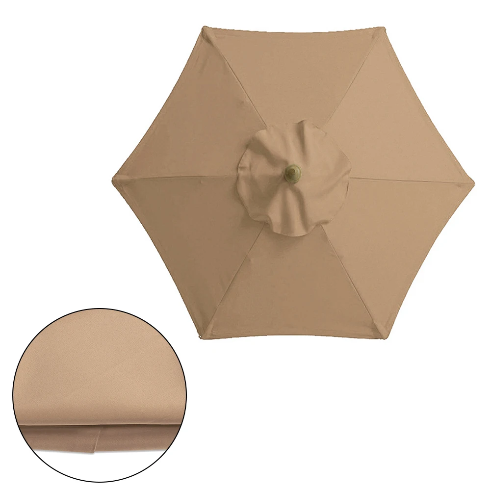 

Ткань для зонта с 6 костями без подставки, сменная ткань для зонта 2 м, водонепроницаемая защита от ультрафиолета, съемные аксессуары для зонтов