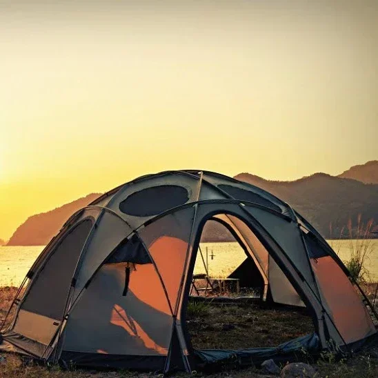 Hot sale big window dome tent ball camping tent outdoor