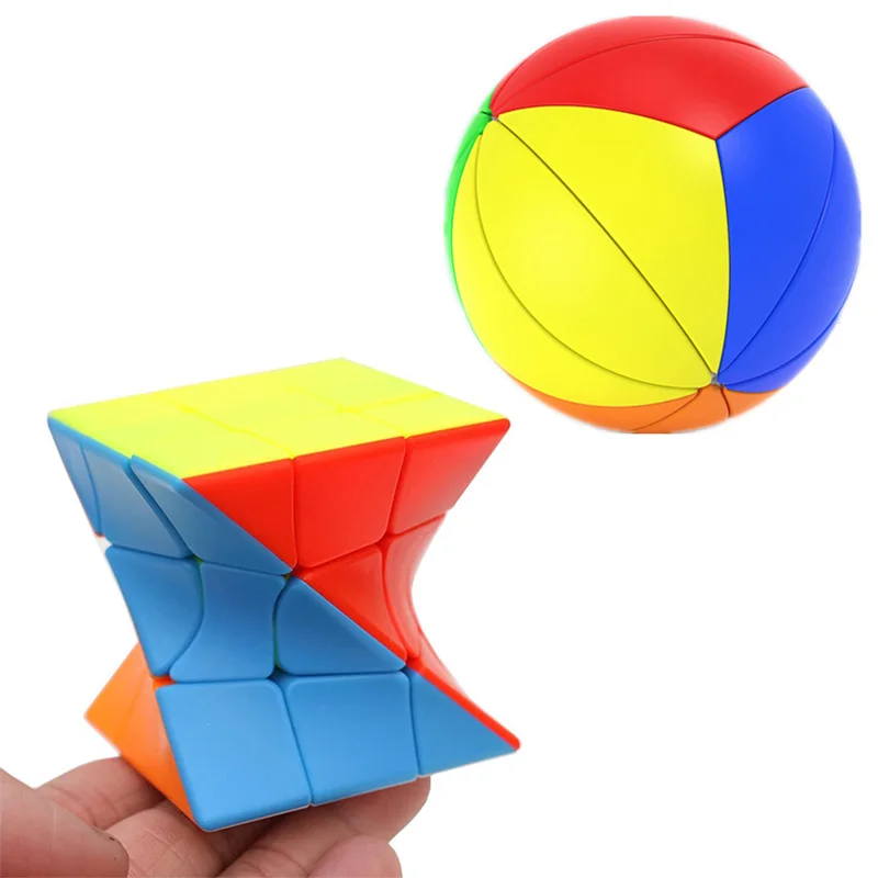 Novelty Twist Cube Speedcube 3x3x3 Stress Relief Anxiety Toys Best Creative Gifts For Kids Adults Educational Brain Teasers