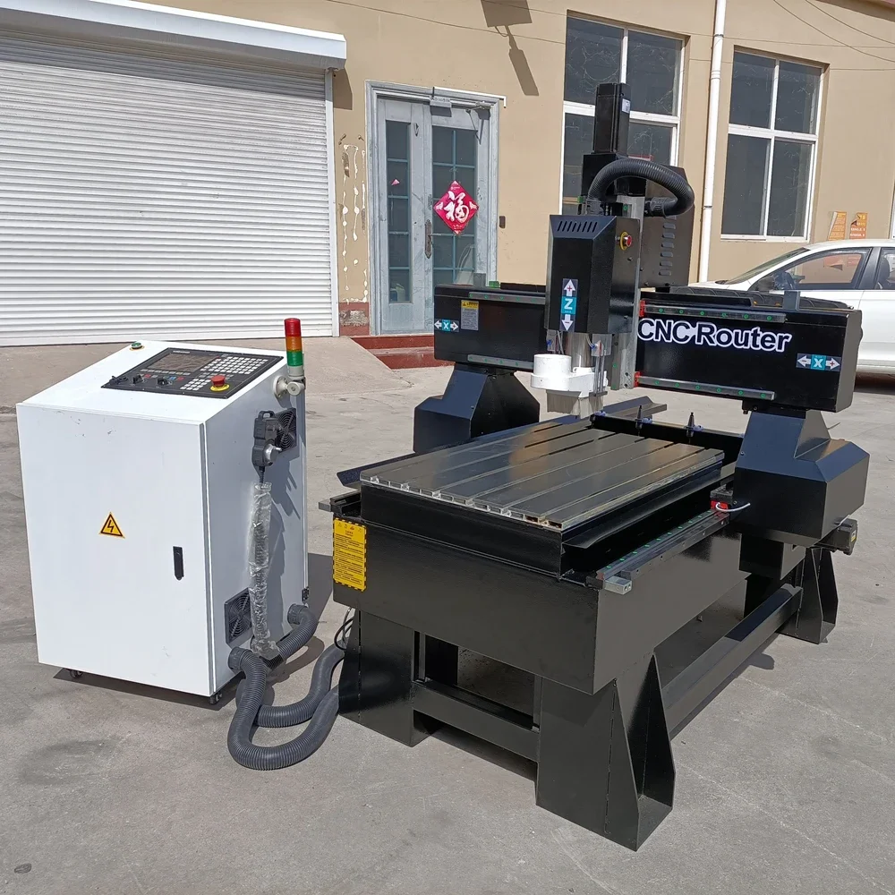 الصين الحديد الزهر 6090 آلة نحت CNC صغيرة 1212 ATC CNC راوتر النقش لطحن الألومنيوم المعدني
