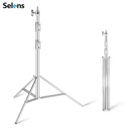 Selens New Adjustable Stainless Steel Tripod Photography Photo Video Studio Heavy Duty Background Stand For SoftBox Shooting