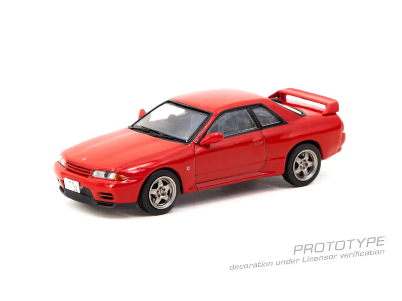 (Pre-order) Tarmac Works 1:64 Skyline GT-R (BNR32) Red Diecast Model Car