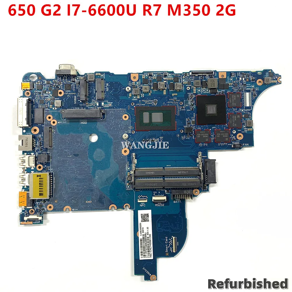 

Refurbished Laptop Motherboard For HP ProBook 640 G2 With I7-6600U CPU R7 M350 2G 6050A2723701 840713-001 840713-501 840713-601