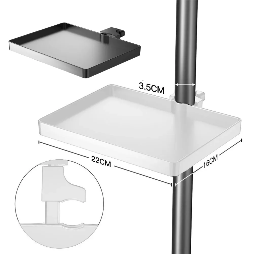 Miwayer Universal Mic Stand Clip Holder | Soundcard Tray + Tripod Bracket for Podcast/Studio Accessories【Live Stream Essential】