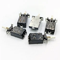 5pcs DPST Spring Loaded Locking Push Button Switch AC 250V 4A/128A KDC-A11-2