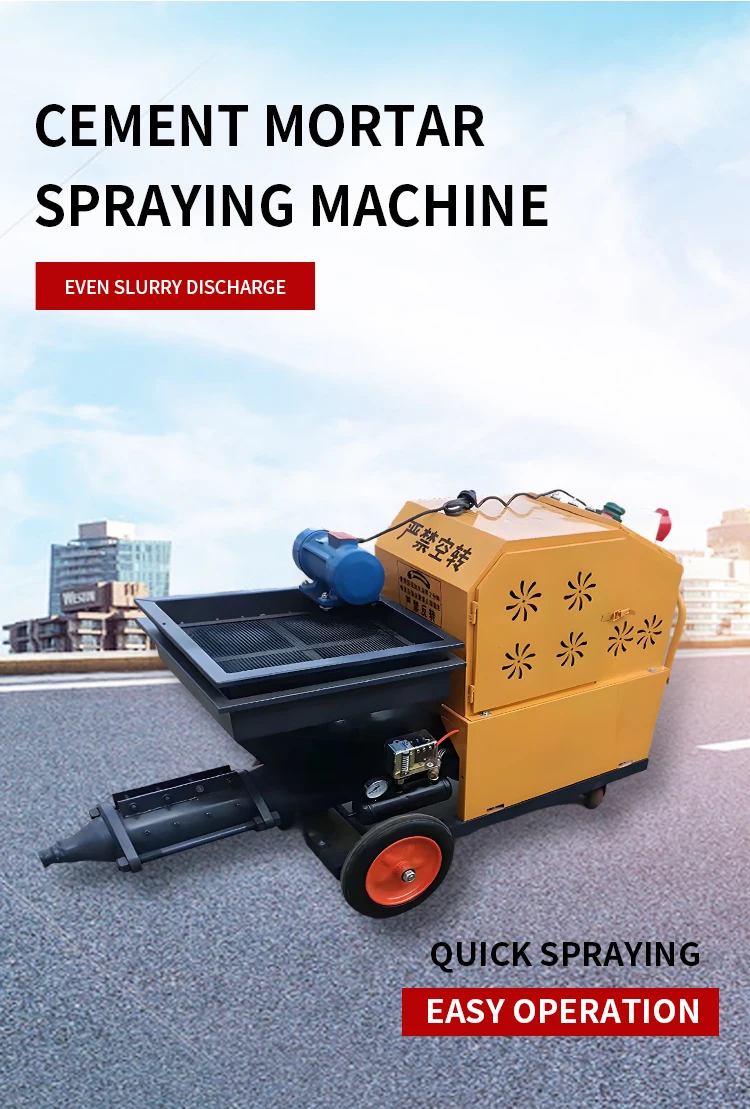 Site Construction Works Factory Sale Brick Wall Cement Sprayer Machine Concrete Paint Mortar Plaster Spray Machines for Site Use