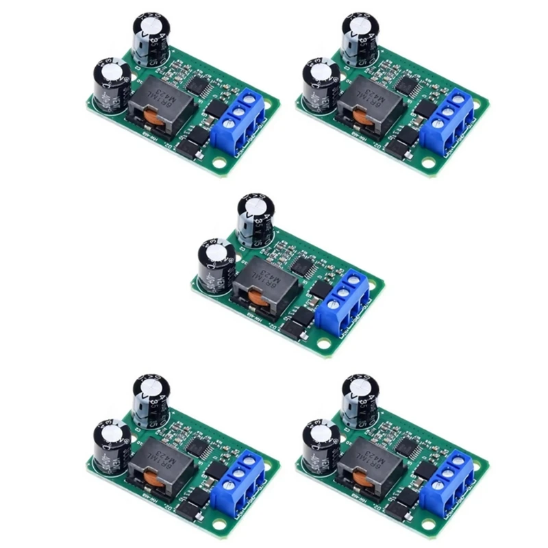 

5PCS High Current Step Down Module 24V 12V Input Adjustment 5V5A Output 5A for Solar Power Systems A4WF