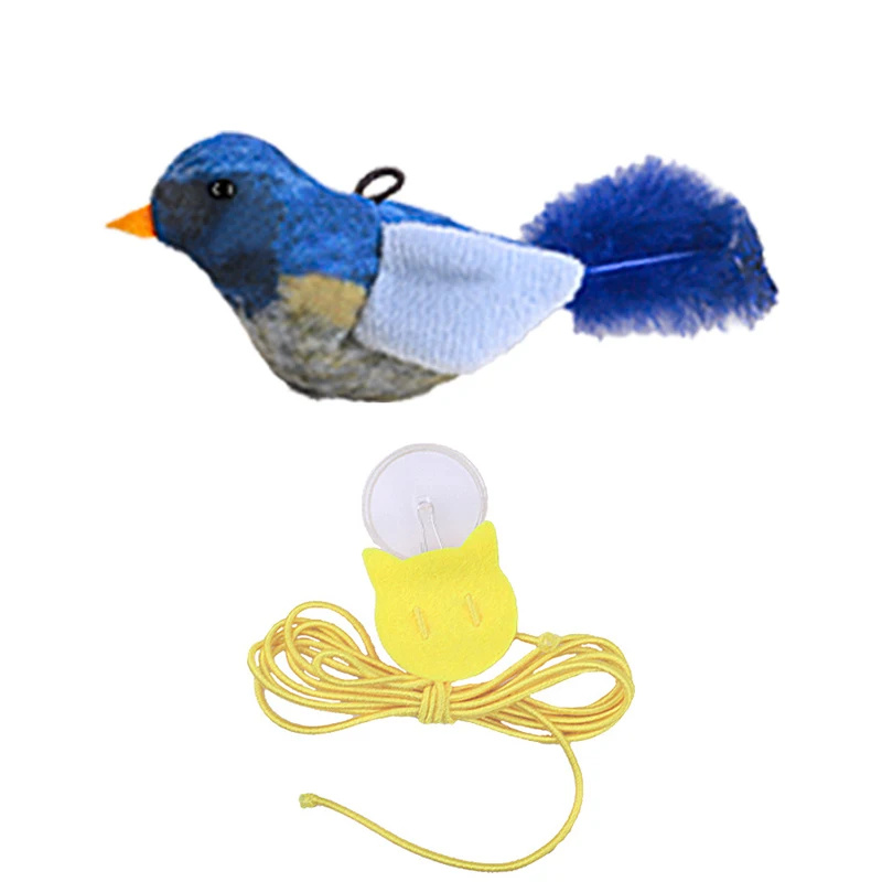 

Procurement Pet Cat Toy Simulation Call Bird Sound Plush Toy Cats Self-hilarity Relief Artifact Hanging Automatic Teasing Cat
