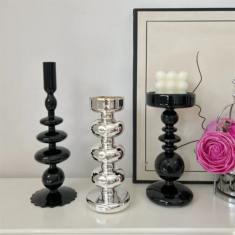 Taper Candle Holders For Table Centerpieces Glass Taper Tealight Candle Holders For Wedding Table Candle Holders Set