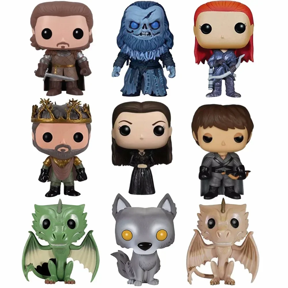 FUNKO POP Game of  Sansa Jon Snow Grey Wind giant wight Renly Thrones Baratheon Ygritte Model Toys Lannister Vinyl Figures Toy