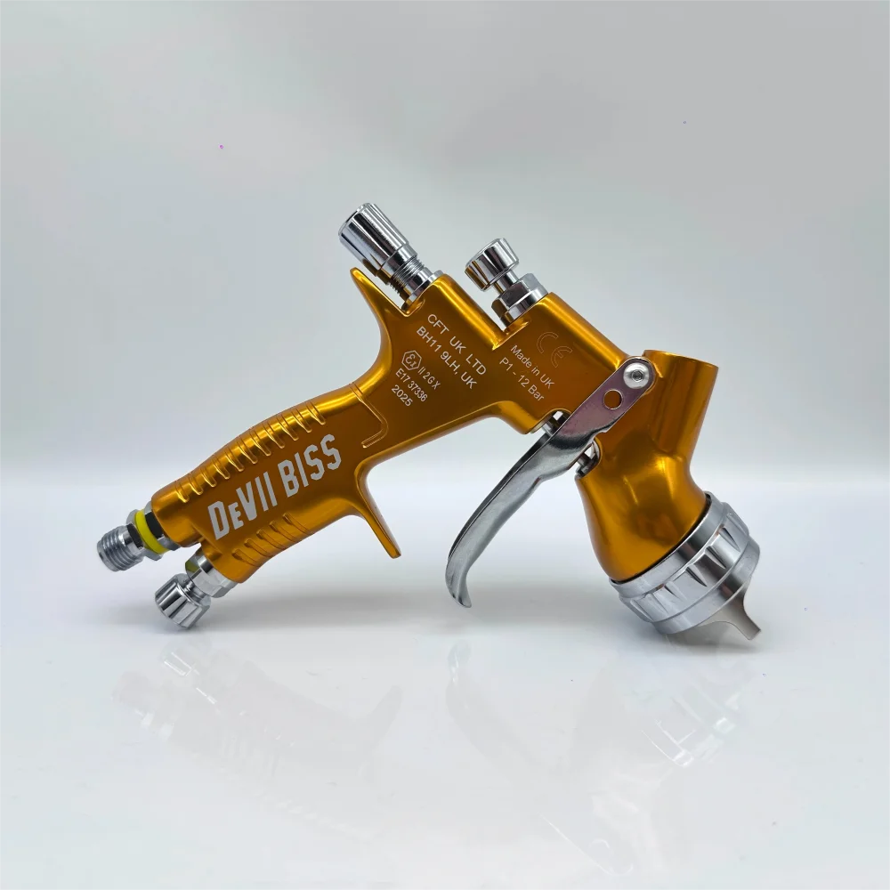 Car Paint Spray Gun TE20 1.3/1.8mm Nozzle 600ml Cup HVLP GTl Pro Car Paint Tool Pistol for DEVILBLSS
