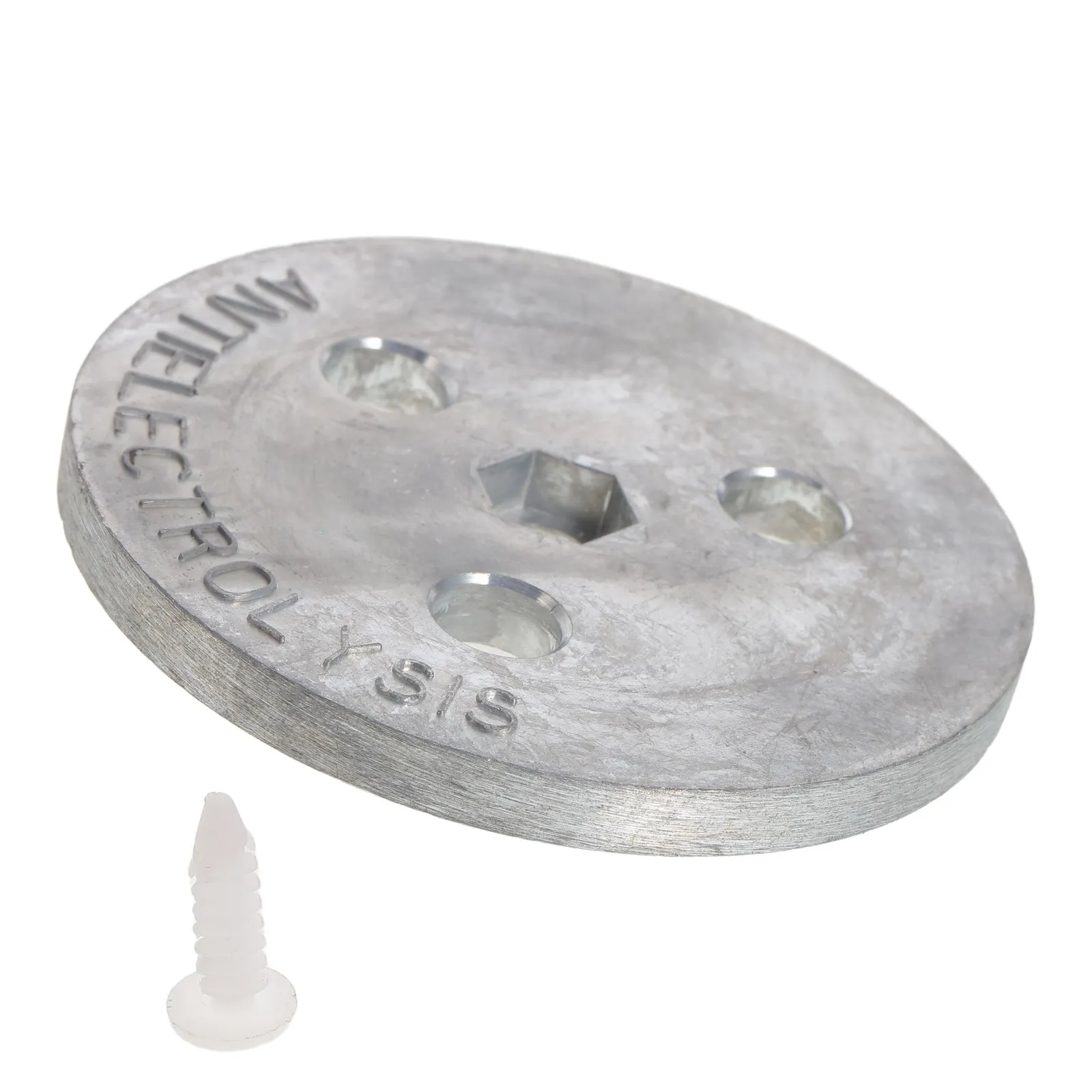 Bolt Install Zinc Anode Block Anti Corrosion Weight Plate for Marine Propellers Rudders Salt Pool Electrolysis Protection