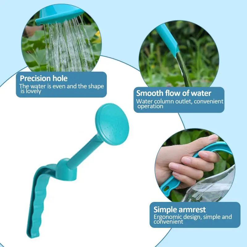 1PC Watering Sprinkler Nozzle For Portable Handheld Dual-purpose Plant Waterer Bottle Sprayer Garden Irrigation Tool 3 Colors 