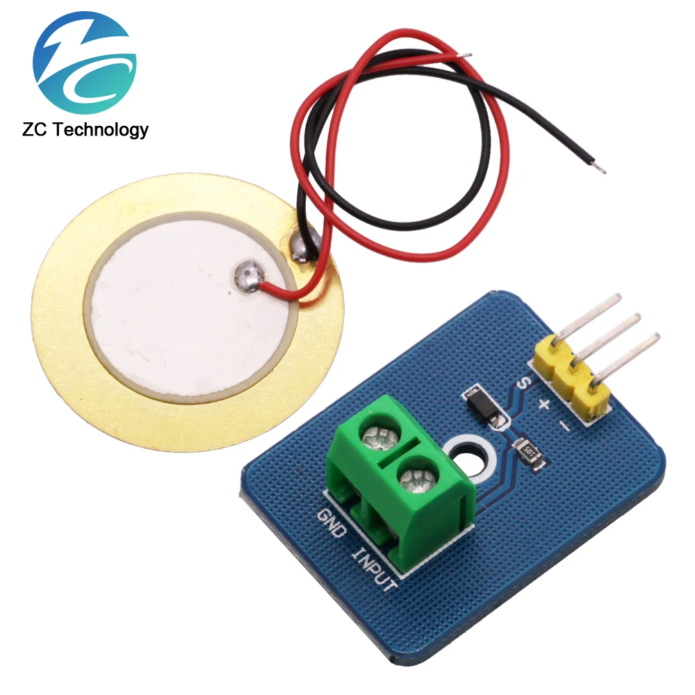 DIY KIT 3.3V/5V Ceramic Piezo Vibration Sensor Module Analog Controller Electronic Components Supplies Sensor for Arduino UNO R3