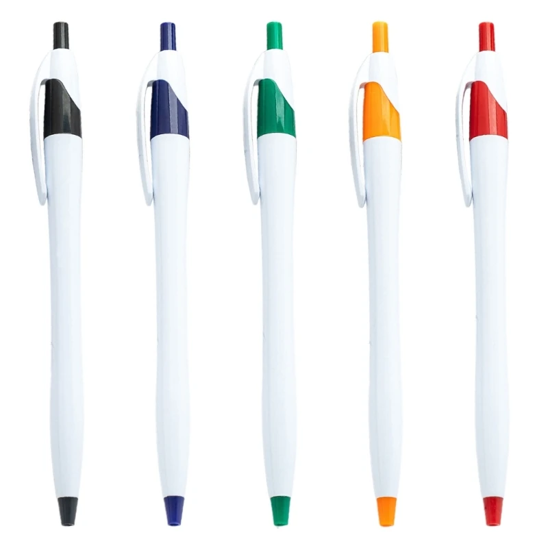 

DXAB 10Pcs Plastic Ballpoint Pen Office Signing Pen Retractable Ballpoint Pen