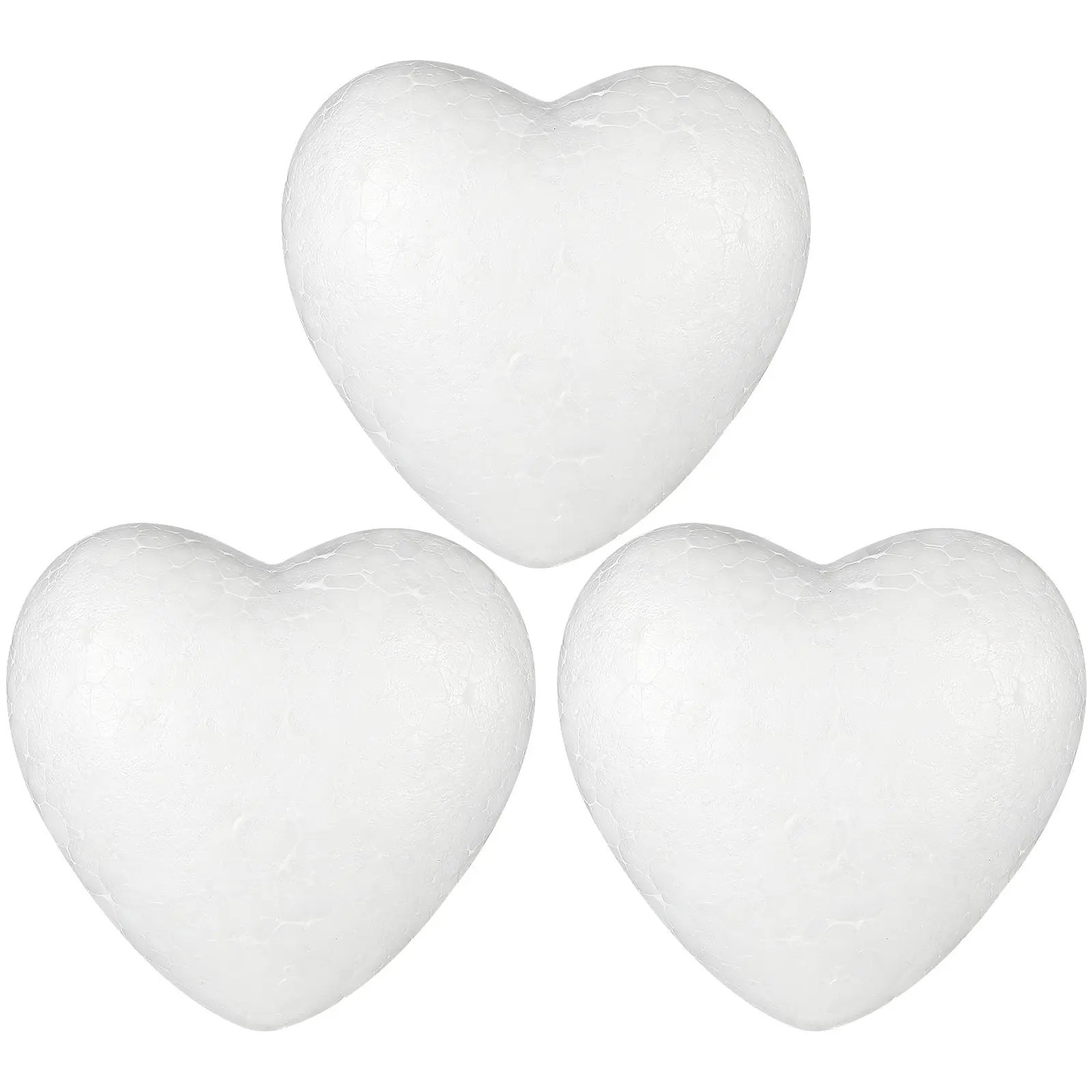

3 White Hearts For Valentines Day Hearts For Craft Crafts Projects Valentine Decor Foam Diy Foam Balls Heart Balls Craft