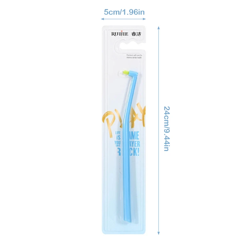 Escova interdental ortodôntica, Escova de dentes macia para limpeza de dentes, Oral Care Tool, Cabeça pequena, Cabelo macio, Higiene Oral Adulto